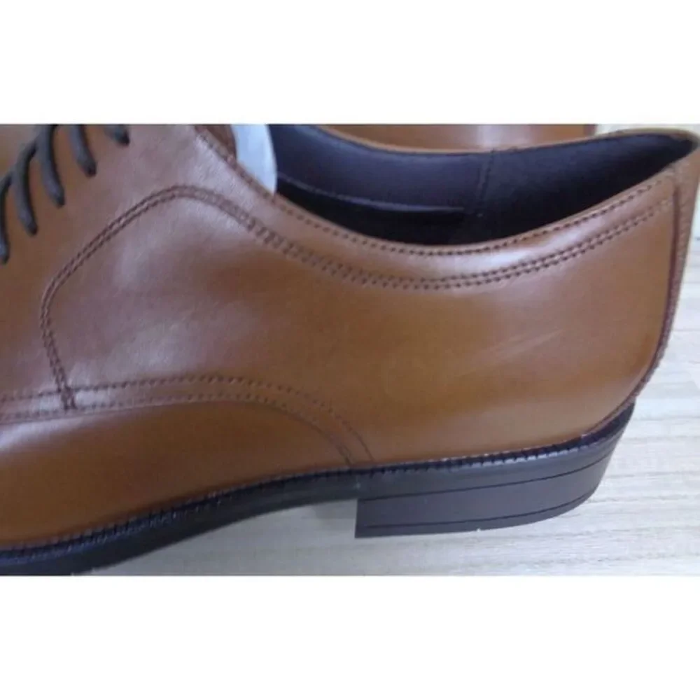 Cole Haan‎ Modern Essentials Plain Toe Oxford Shoe British Tan Mens Size 13 - Picture 5 of 9